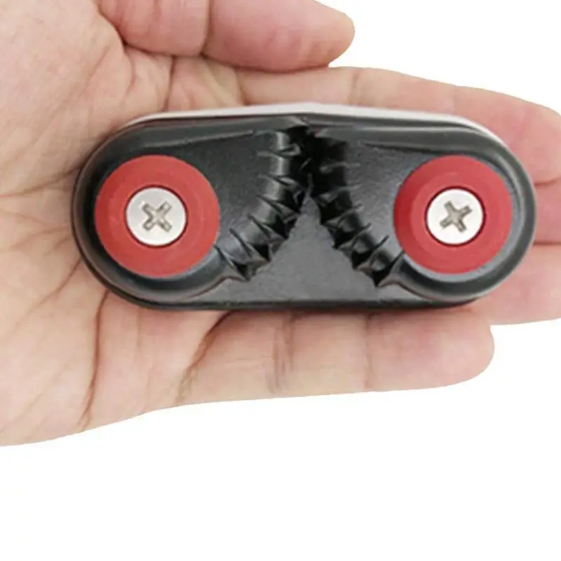 

2PCS Cam Cleat for Sailing Cam Cleat with Fairlead Line Sizes Upto 5/8 Inch,Anodized aluminum,Sailing Sailboat Kayak