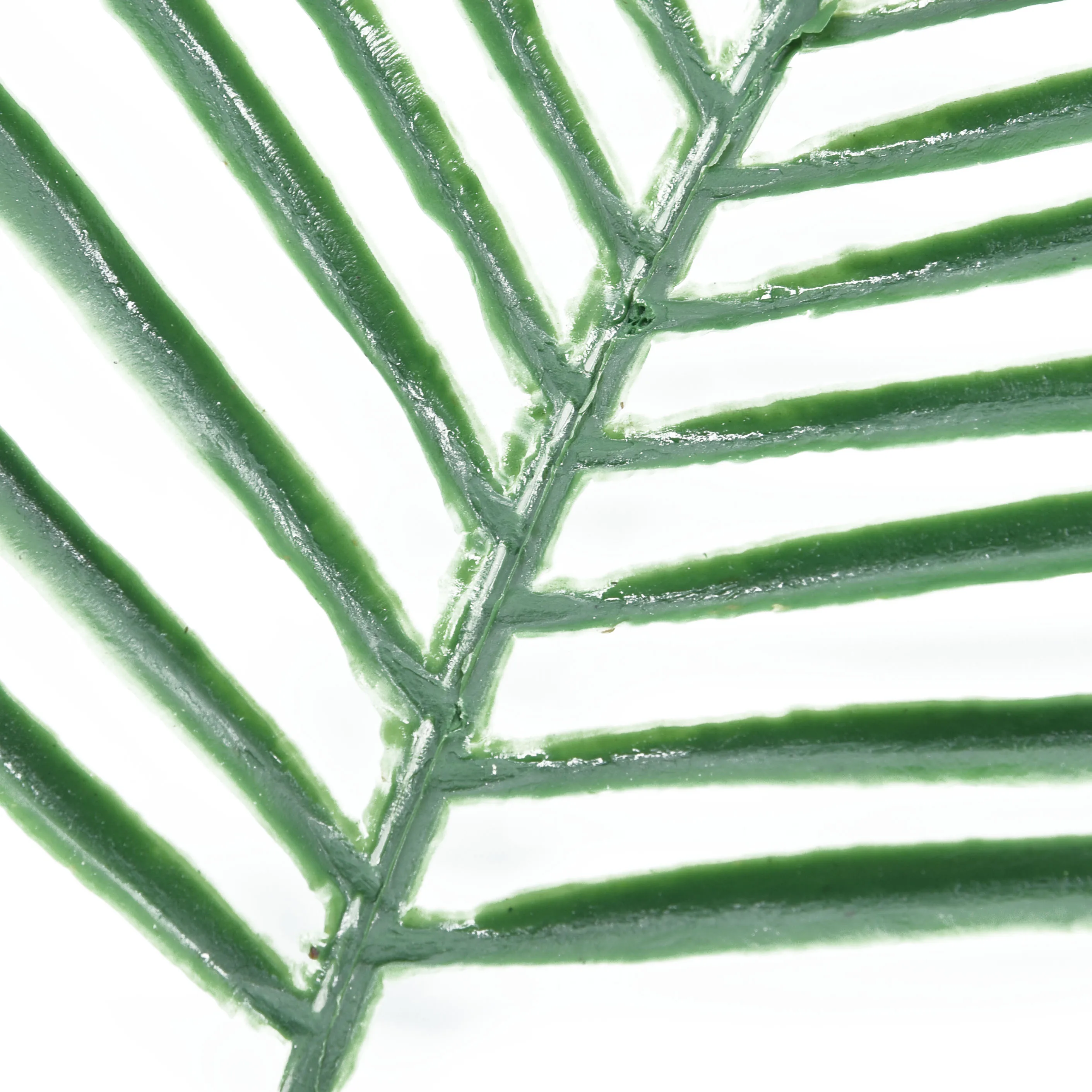 1 * Искусственный лист растения пластик для домашнего офиса Декор зеленый пальмы