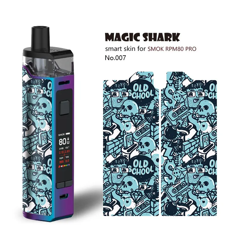 Волшебная Акула 2.5D стерео ультра тонкий цветок череп Военная живопись лента