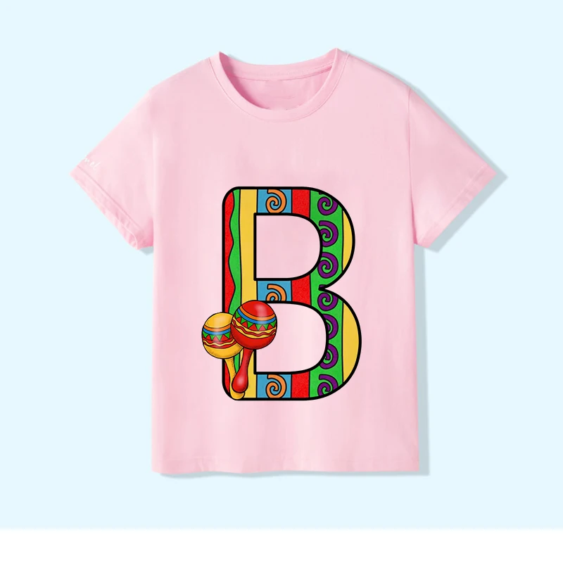 

New Arrival Plant Candy Letter Name Novelty Girls Tshirt Kawaii Casual T Shirt Boys Unisex Kids Clothing Crew Neck Girl Clothes