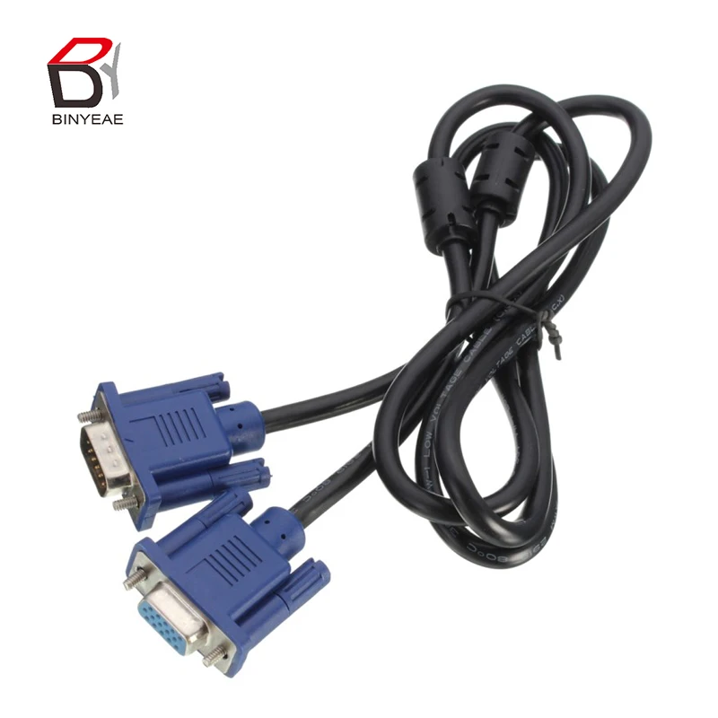 VGA/SVGA HDB 5 футов 1,5 м VGA HD кабель папа-папа удлинитель компьютерный монитор кабель