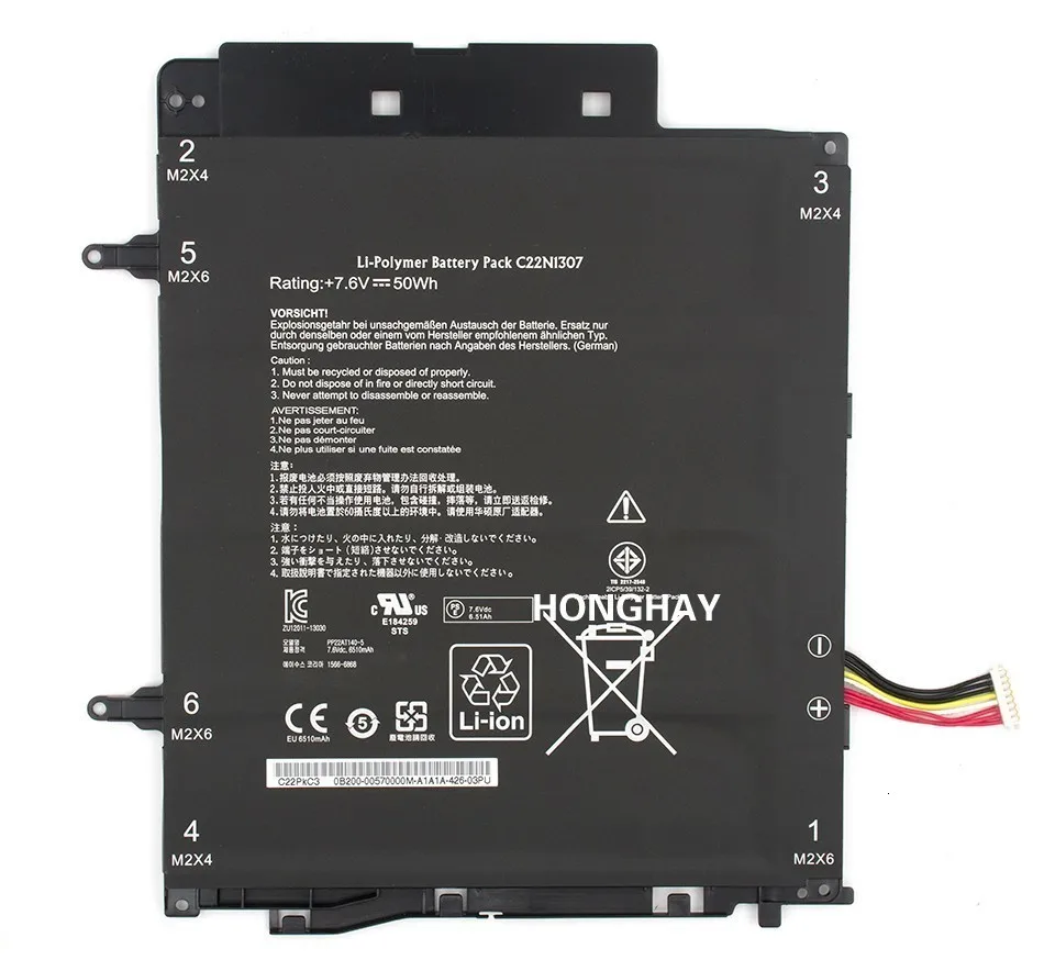 HONGHAY C22N1307 батарея для ASUS Transformer Book T300LA T300LA-BB31T планшет 7,6 V 50WH