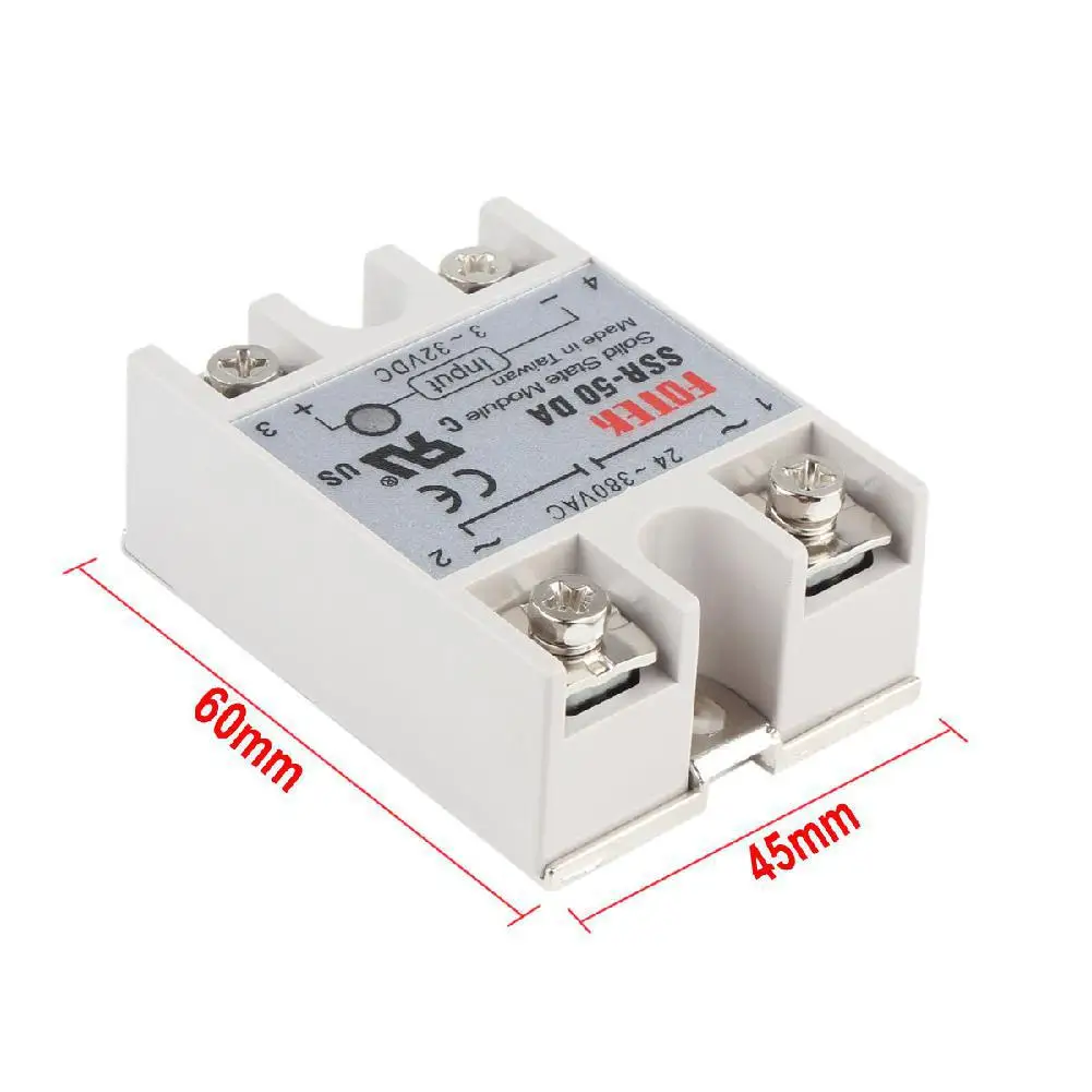 SSR 50DA твердотельное реле 50A Out 24 380V AC в 3 32V DC|Реле| |