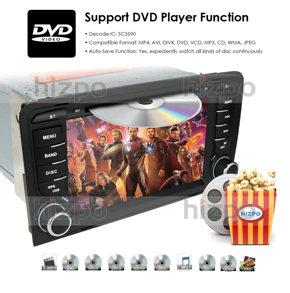 1G Оперативная память 16G Встроенная 7 дюймов сенсорный экран Android10 автомобильный