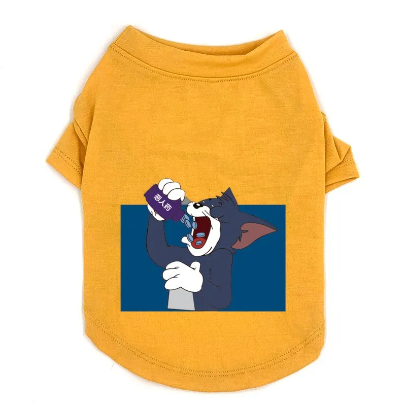 Зимняя футболка для домашних животных из чистого хлопка теплый померанский шпиц