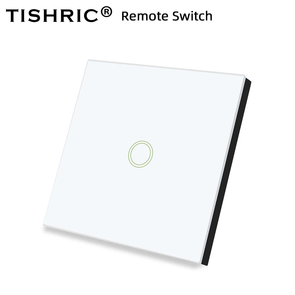 TISHRIC 86 Тип 433 МГц RF пульт дистанционного управления стеклянный со светодиодной