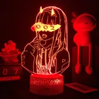 Аниме 3d лампа Ночной светильник нулевой две фигурки светильник девочка Спальня Декор свет Манга подарок ночсветильник лампа любимый в Franxx