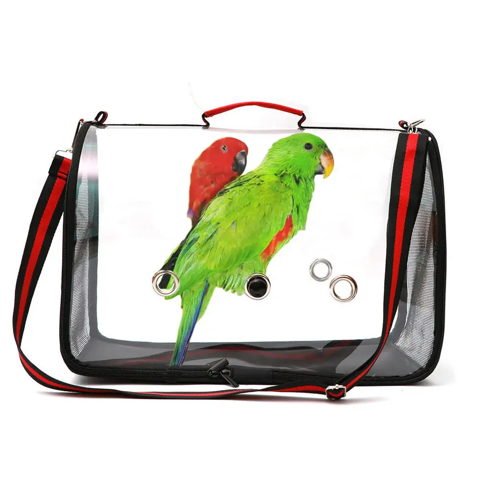 Клятва Портативный прозрачный клетка для птиц легкий PVC из дышащего материала