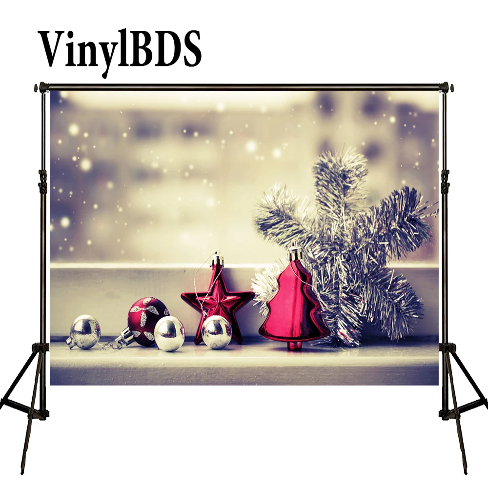Винилбдс фон для фотосъемки Рождество шар Белоснежка детской | Электроника