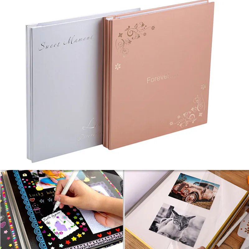 

Large 10in Scrapbooking Photo Album Handmade DIY Hard Paper Wedding Photo Album Memory Scrapbook Picture Albums