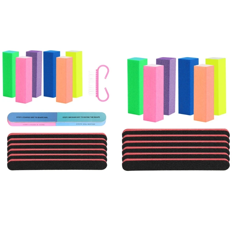 

1 комплект, профессиональные пилки для ногтей G99E, набор кистей для удаления кутикулы из УФ-геля и лака, инструменты для маникюра, пилки для но...