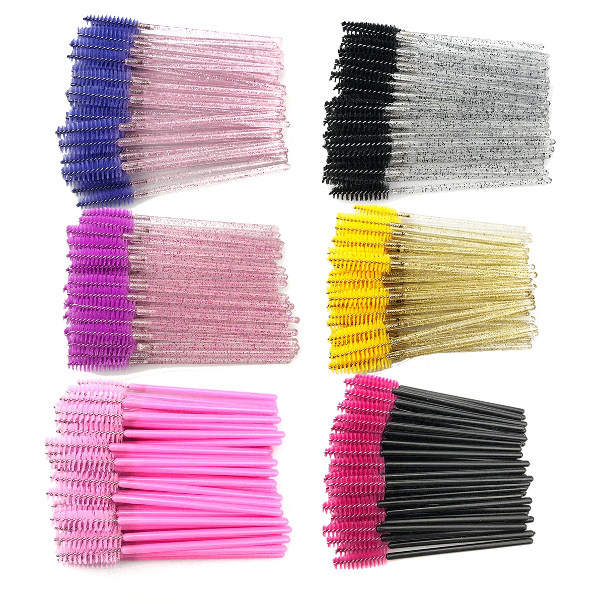 New 50Pcs Eyelash Makeup Brushes Extension Disposable Eyebrow Mascara Applicator Lashes Brush Cosmetic Maquiagem Makeup Tool