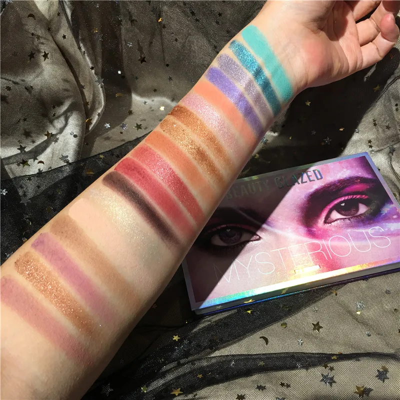 BEAUTY GLAZED макияж 18 оттенков тени для век Палитра таинственных теней матовая