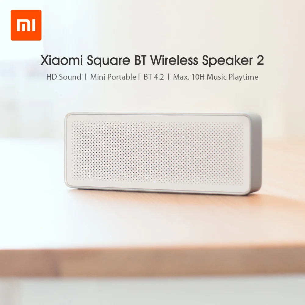 Колонка Xiaomi Mi BT Square Box 2 стерео HD качество звука колонки с басами музыкальный