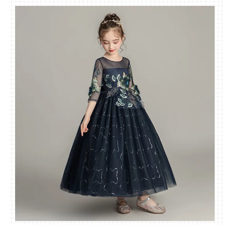 Свадебное платье для девочек; vestidos de noche; нарядные вечерние бальные платья принцессы; Одежда для девочек; Детский костюм для первого причастия; платье для девочек