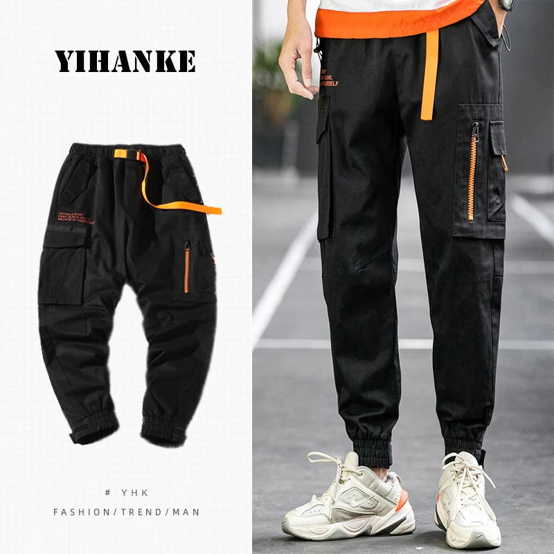 

Men's Casual Pants New Fashion Streetwear Jogging Pants Overalls Hip-hop Pants Sports Pants штаны мужские Pantalons Décontractés