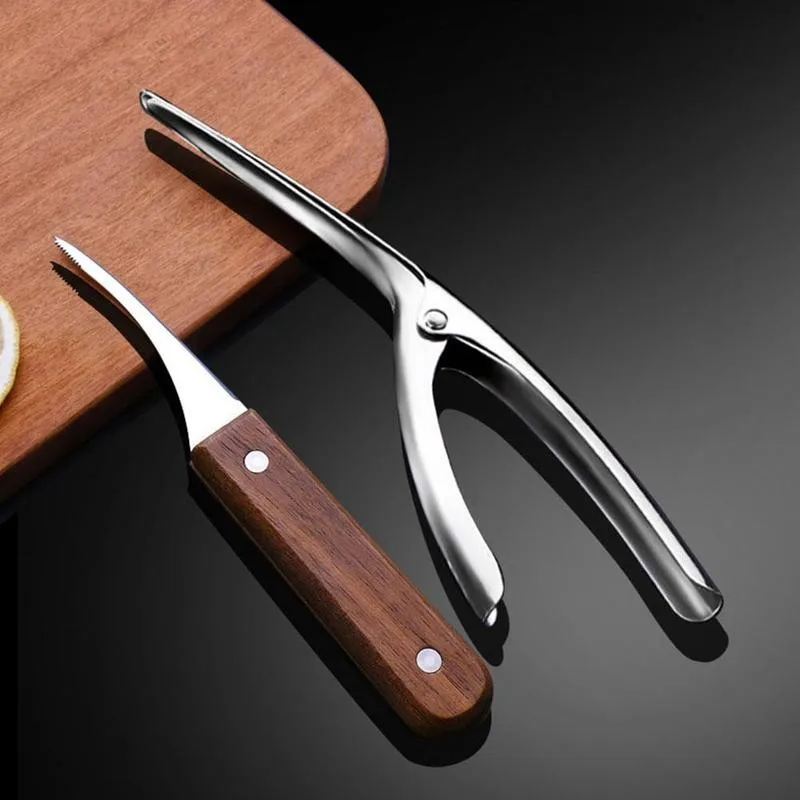 Нож для удаления стальной нитки креветок инструмент очистки кишечника нож