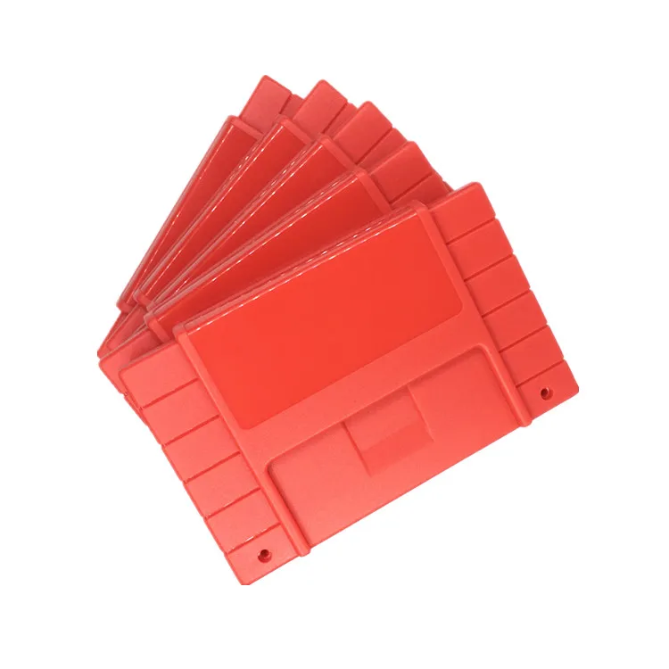 

Красный цвет сменный игровой картридж Пластиковый корпус для NTSC SNES игровая карта 16 бит игровая Карта Оболочка