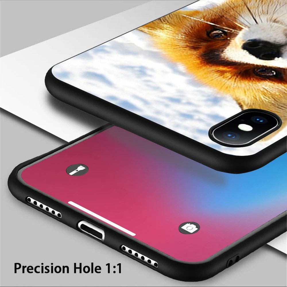 Coque забавные кольцо с лисьей мордочкой и крупным планом чехлы для мобильного