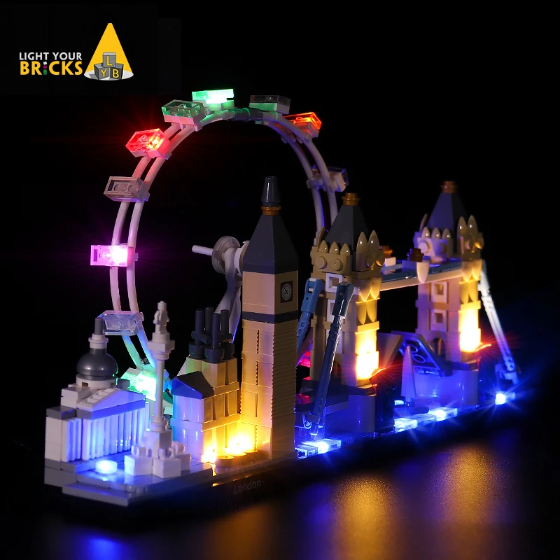 

LED Lighting Kit for Architecture London Skyline Collection 21034 (NOT include The Lego Set)