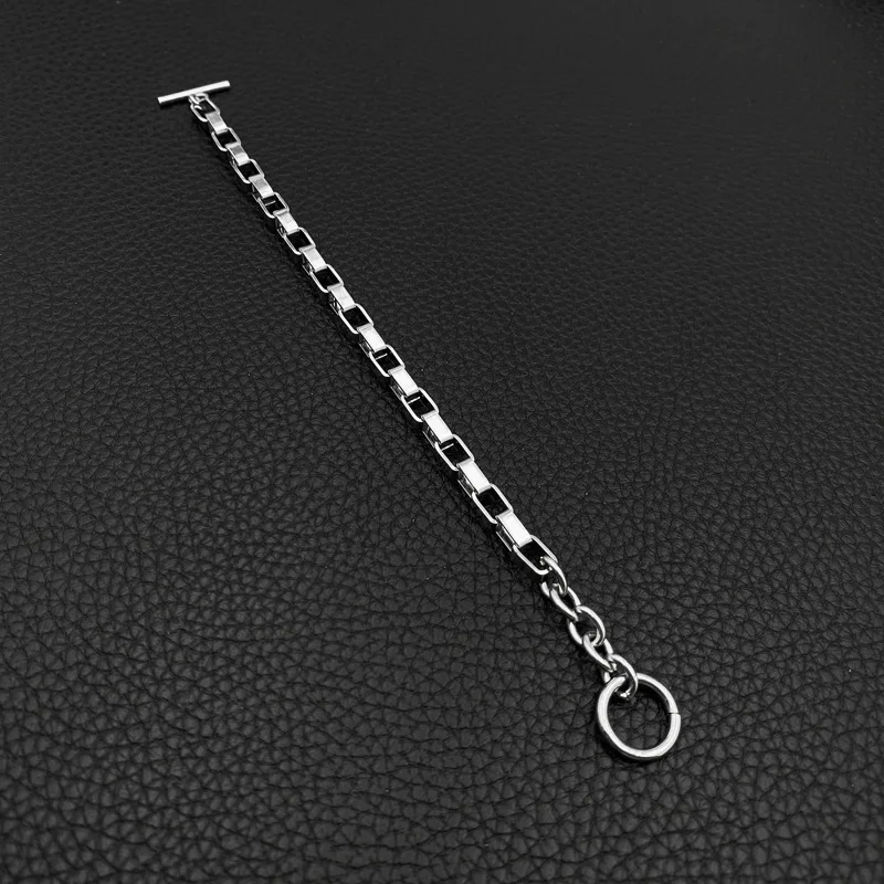 Мужской и женский браслет из титановой стали с пряжкой|Цепочки браслеты| |