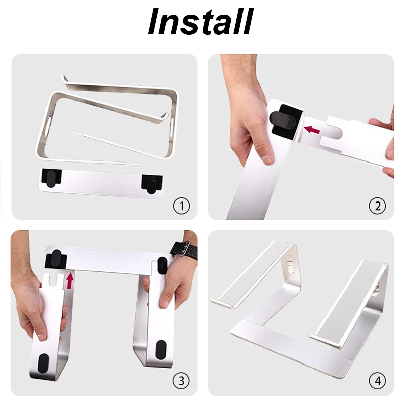 

Aluminum Alloy Laptop Stand Portable Universal Laptop Holder For MacBook Desktop Stand Non-Slip Bracket Computer Holder