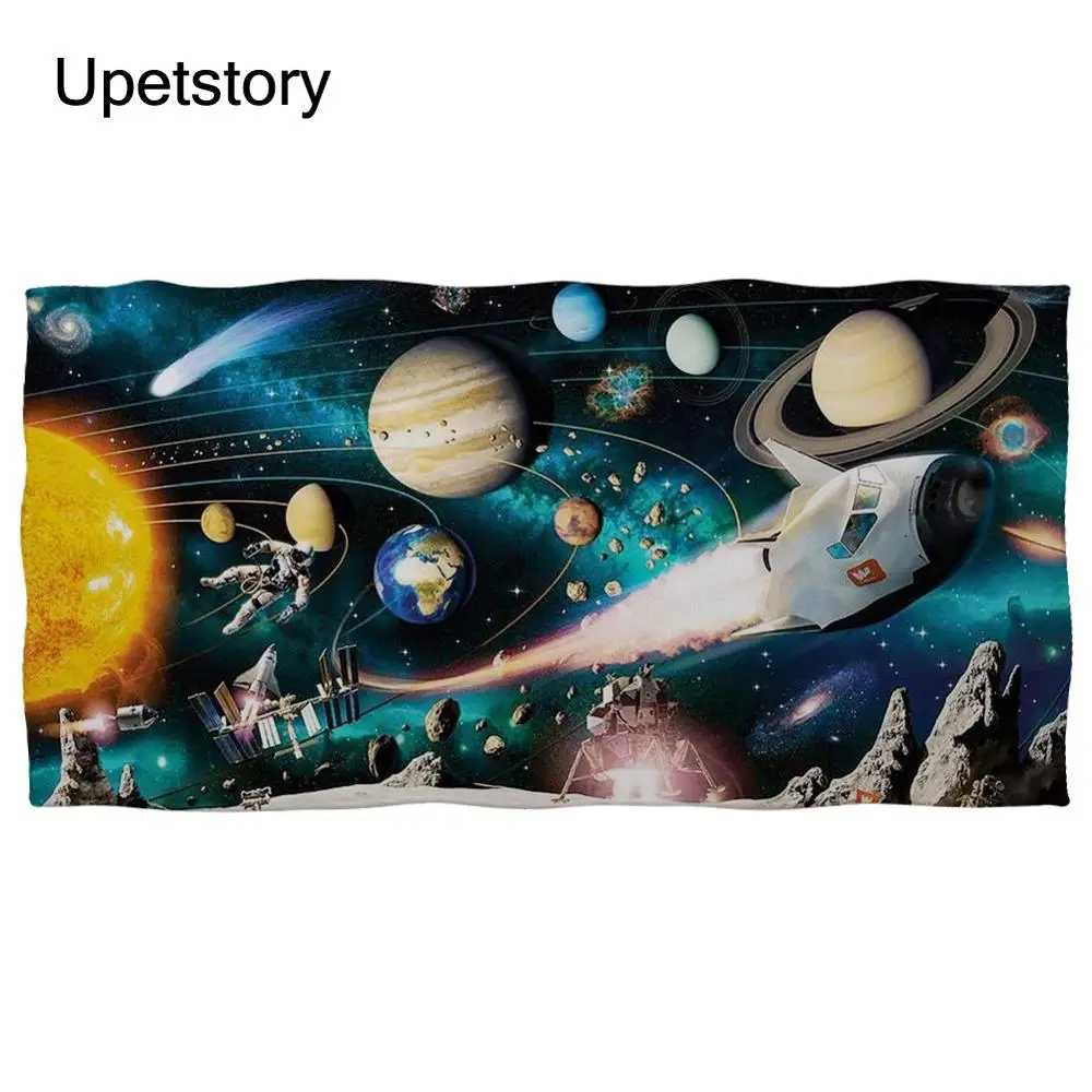 

Solar System Beach Bath Towel Galaxy Star Space Super Microfiber Towels for Bathroom Thicken Face Hand Towel Large Wrap Blanket