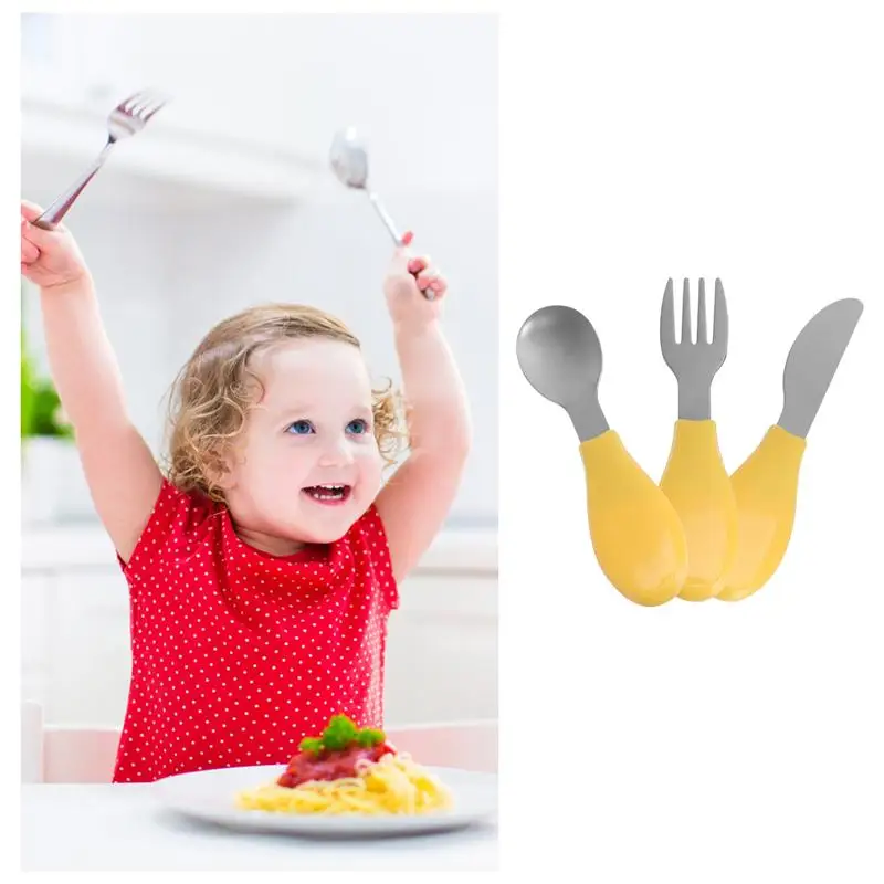 

1 Set Practical Portable Durable Baby Spoon Baby Utensil Baby Fork for Eat Baby Home