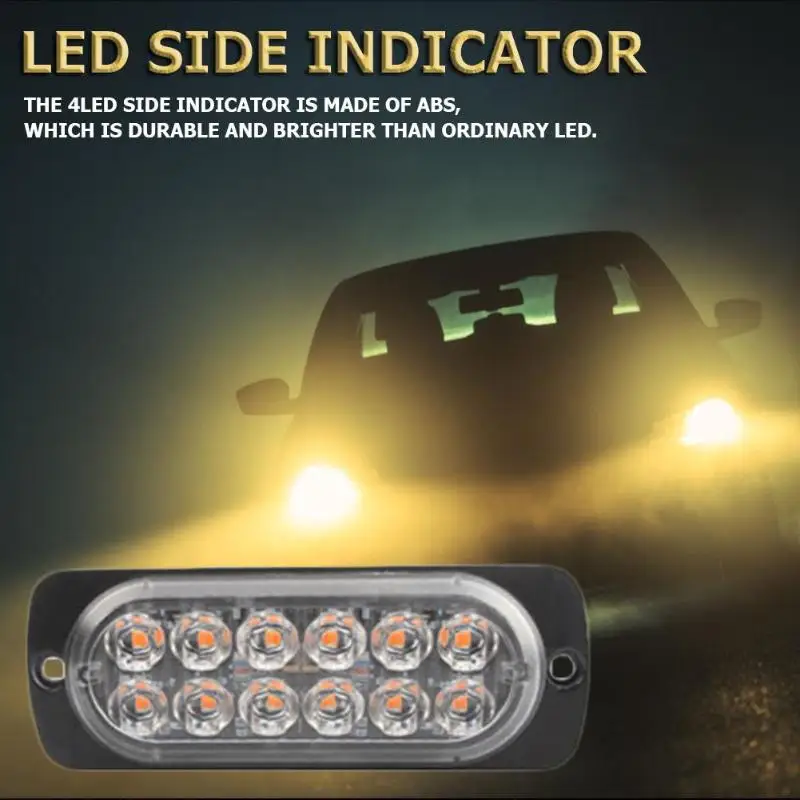 12V 12LED Light Car Truck Side Marker Indicator Turn Signal Decorative Lamp Accessories | Автомобили и мотоциклы