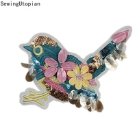 3d paillette sequin embroidery wings birds patch applique sew on clothes shirt docarate accessory patchwork diy