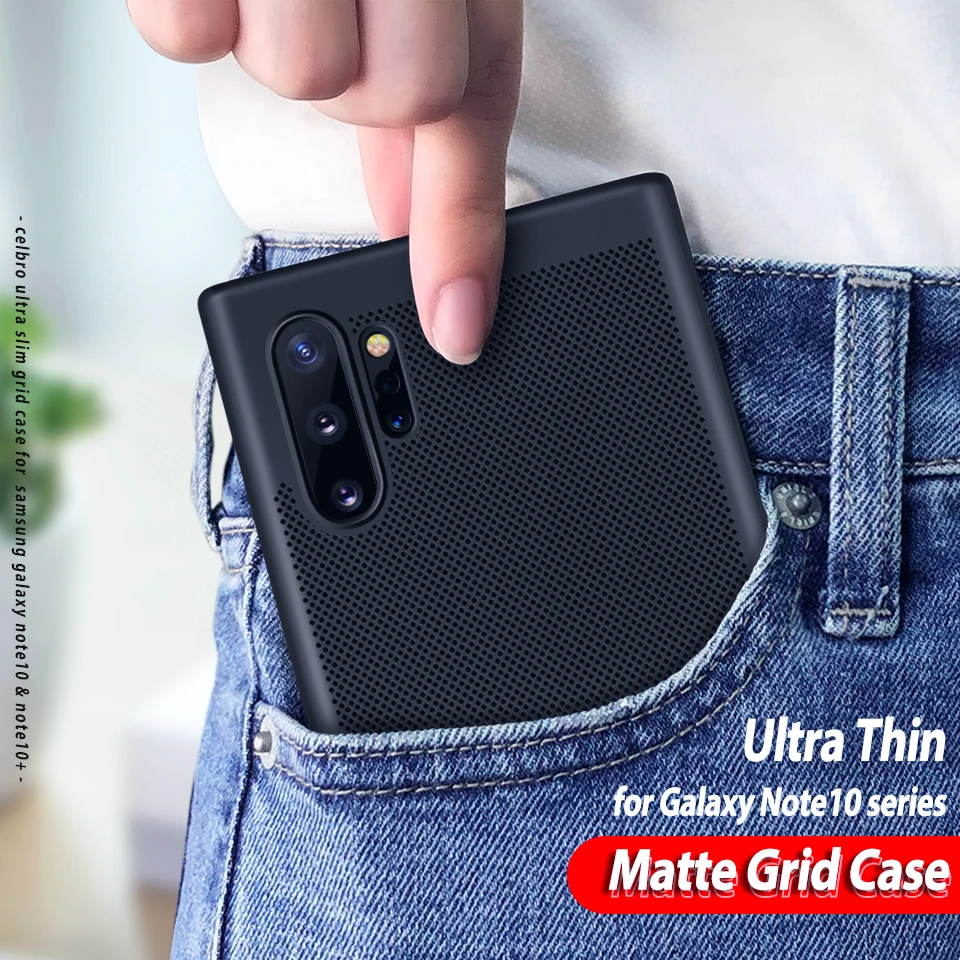 Задняя крышка чехол для samsung Note 10 Plus профессиональная защита Роскошные жесткие ПК