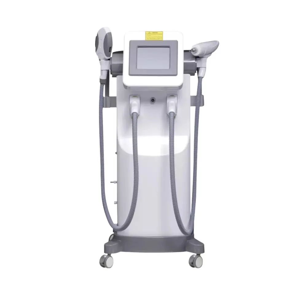 

Professional High Power Painless Laser Hair Removal Tattoo RF Anti-wrinkle Whitening Tight 2 IN 1 Beauty Salon Equipment