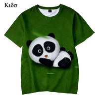 fashion new animal panda children t shirt top print 3d boys girls short sleeve summer chinese style street wear kids tops hot