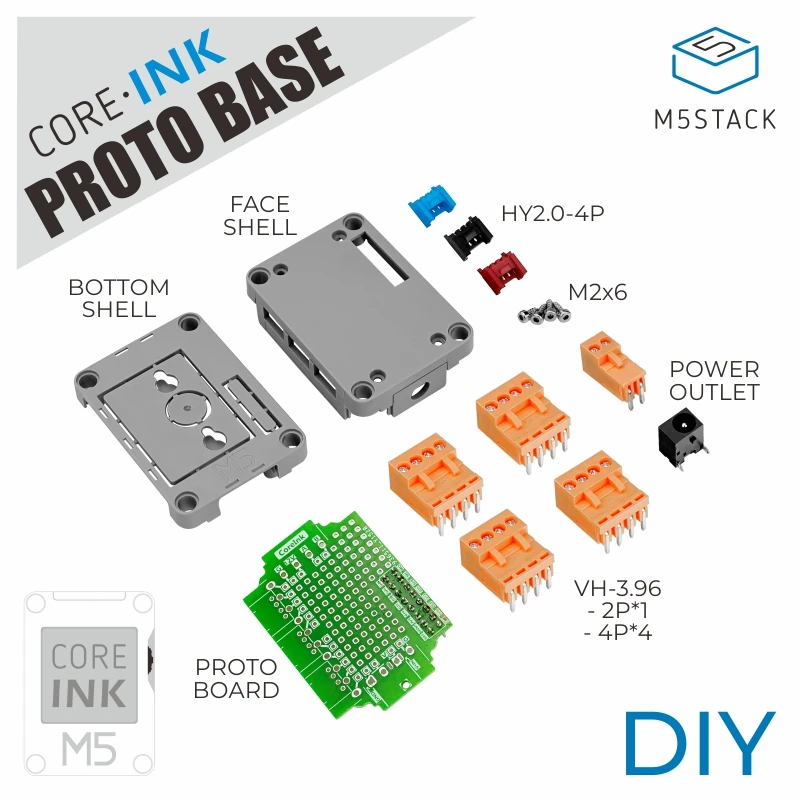 

M5Stack Official CoreInk Proto Base DIY Expansion Kit Suitable for CoreInk Prototype Circuit Design PROTO Board
