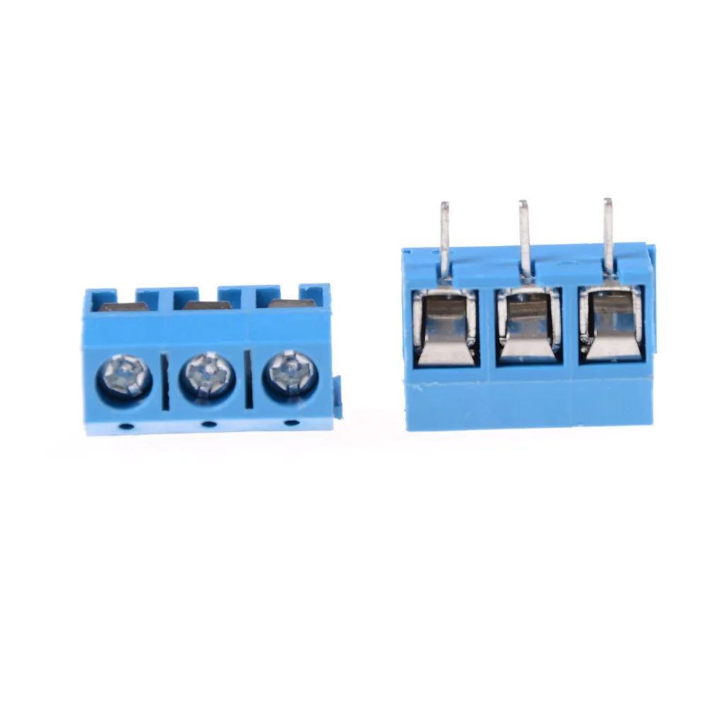 ZLinKJ 10 PCS/lot 5.0mm KF301-3P Pitch Straight Pin PCB 3 Screw Terminal Block Connector | Обустройство дома