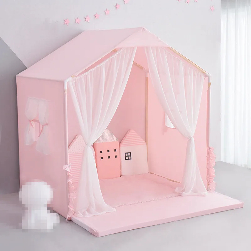 PINK Детская игровая игрушка, палатка, домик в скандинавском стиле, детская купольная подвесная москитная сетка, украшение детской комнаты, палатка с морским мячом для бассейна - Цвет: PINK