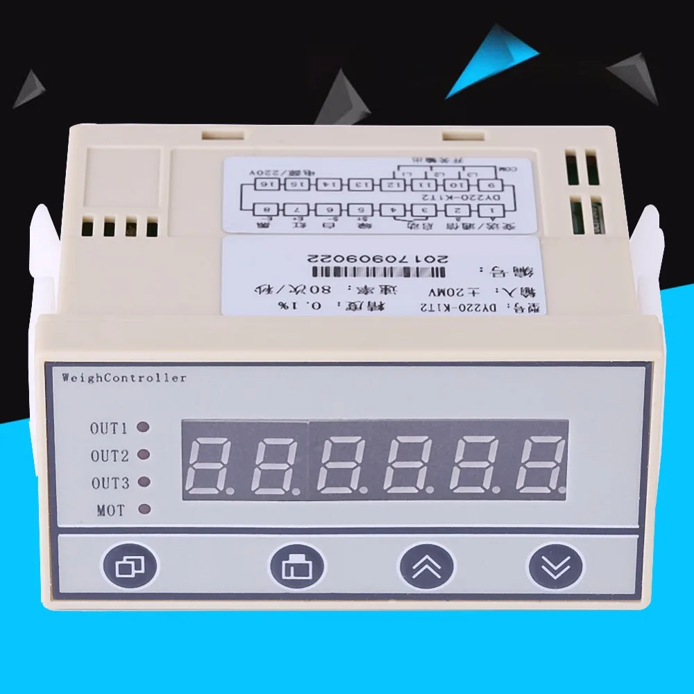 1 предмет индикатор ячейки загрузки Вес Сенсор 220V Высокая точность взвешивания контроллер Вес индикатор 6-значный цифровой светодиодный Дисплей 2-контактный разъем