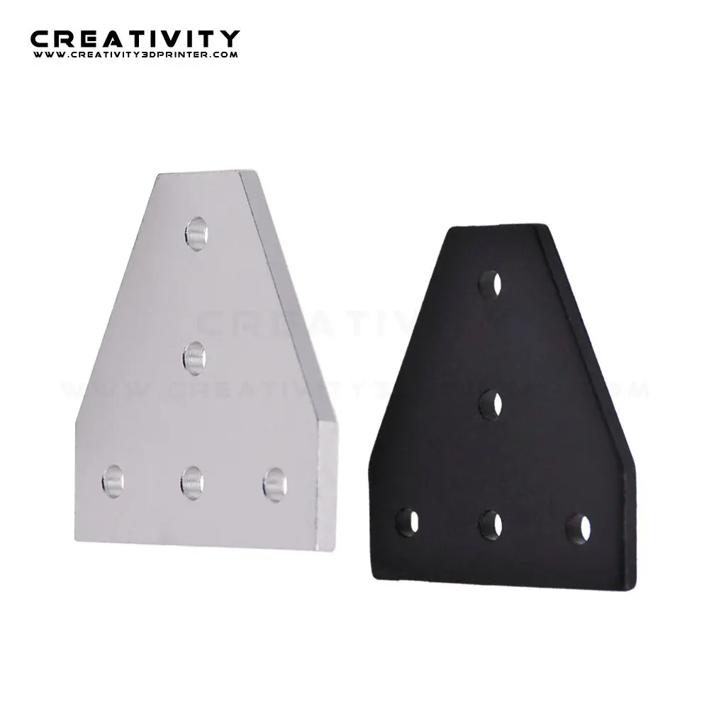 2 шт./лот 5 отверстий черная/Серебряная пластина для соединения угловой кронштейн