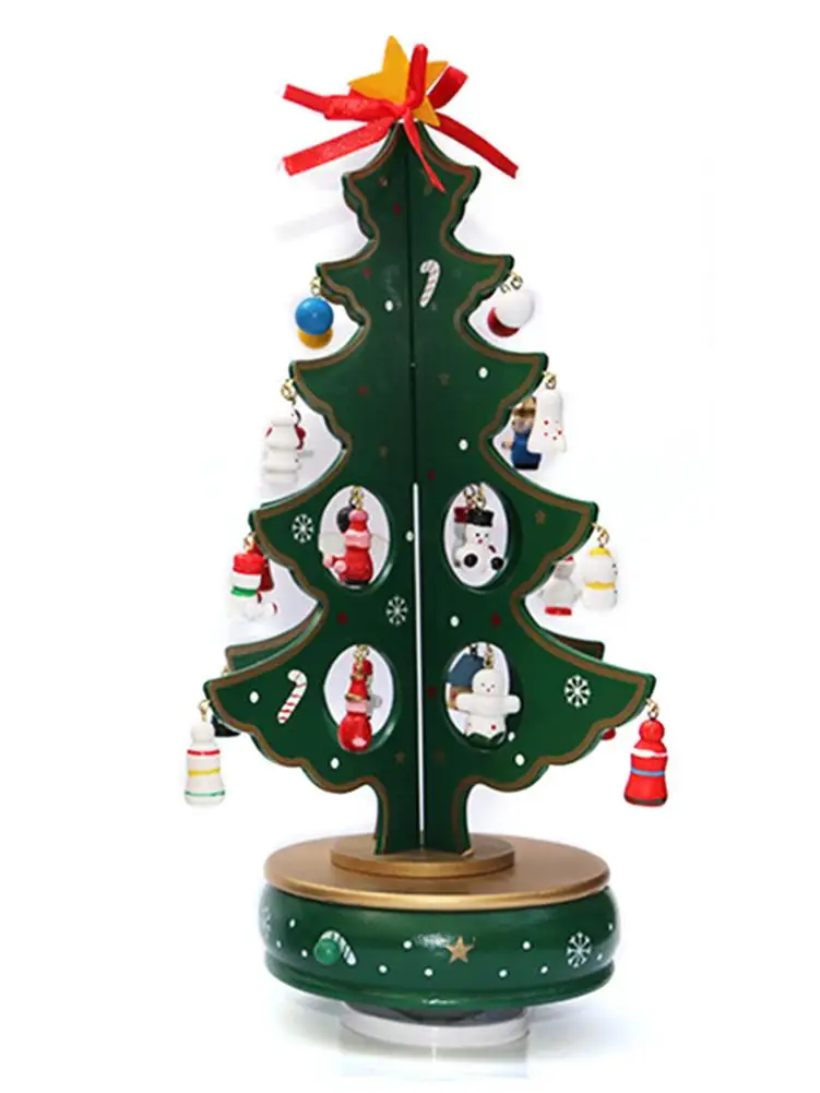 Классическая Музыкальная Шкатулка Деревянный Заводной дизайн Рождественская