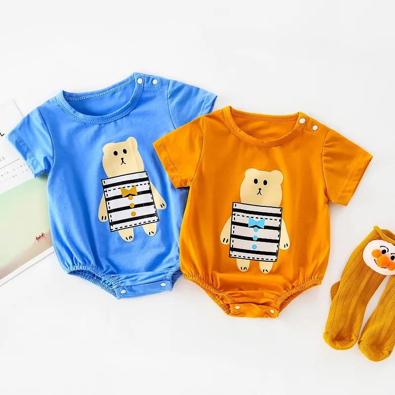 

TONSEN Newborn Baby Boys Girls Romper Clothes Lovey Cartoon Bear Jumpsuit Babe Onesie Toddler Infant Outfit Costume