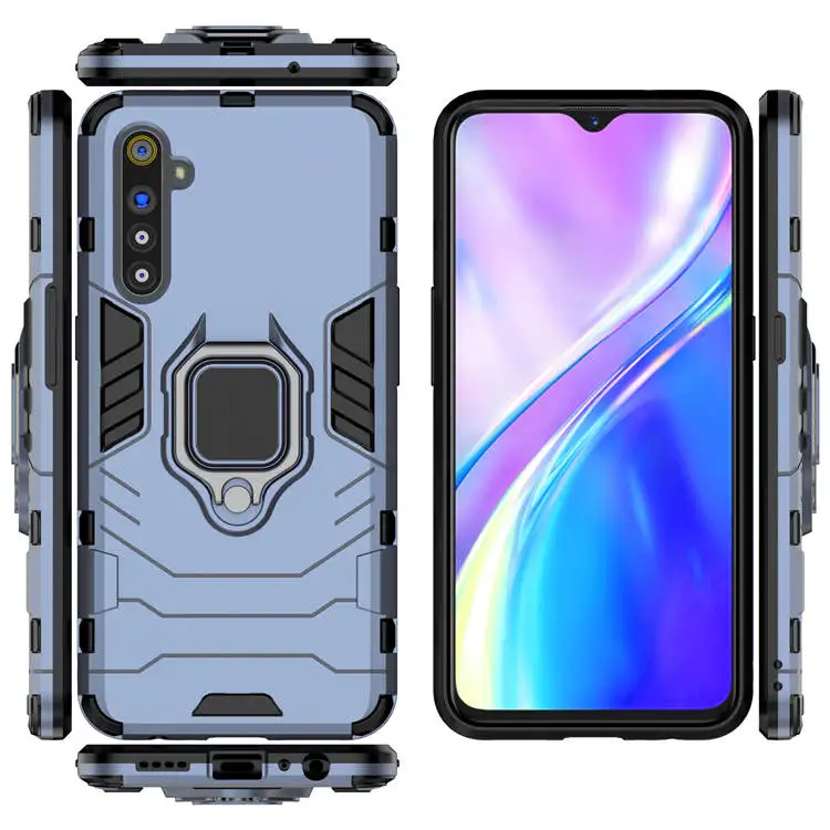 Для Oppo A1K A11X K3 A9 кольцевой держатель чехол для телефона realme 3 5 pro C2 X X2 XT Q Reno 2 магнитный автомобильный противоударный защитный чехол