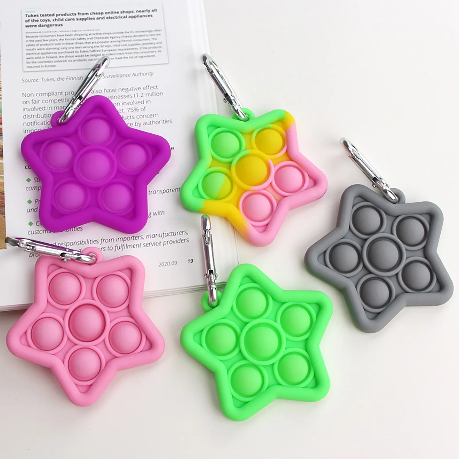 

Rainbow Funny Push Fidget Toy Anxiety Relieve Stress Autism Sensory Autism Reliever Special Needs Popper Relief Adult Child