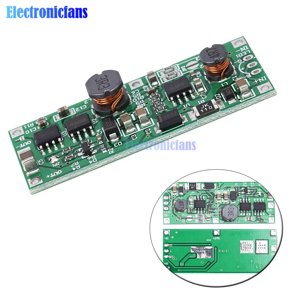 Повышающий Модуль зарядки для литиевой батареи 18650 5 12 В постоянного тока до 9 В/12