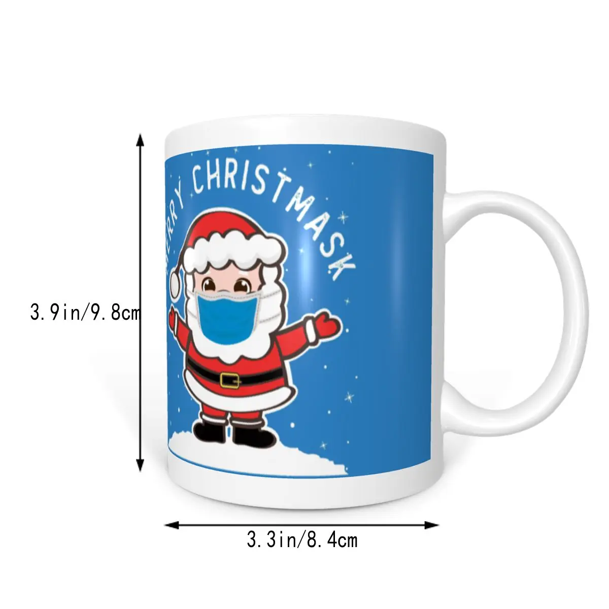 Рождественская маска карантин X Санта уродливый свитер кружки милый Кофе Чай