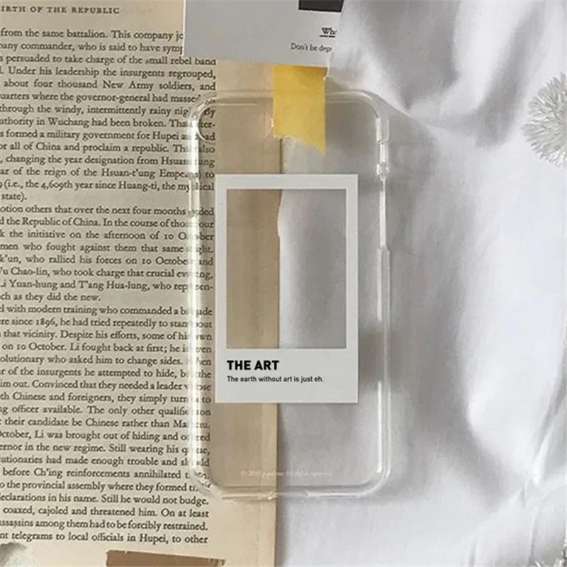 Прозрачный чехол для телефона в стиле ретро с простым окошком iPhone 12 11 Pro xs max