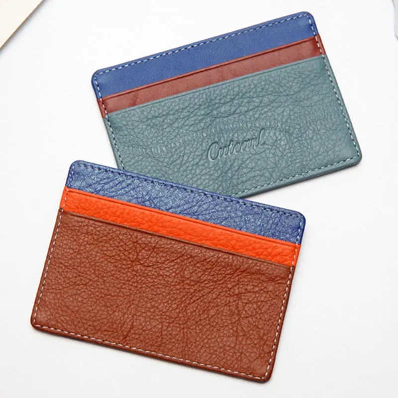 

Обложка для паспорта из воловьей кожи с подбором цветов, Маленький Изысканный дорожный держатель для паспорта, кошелек, органайзер для доку...