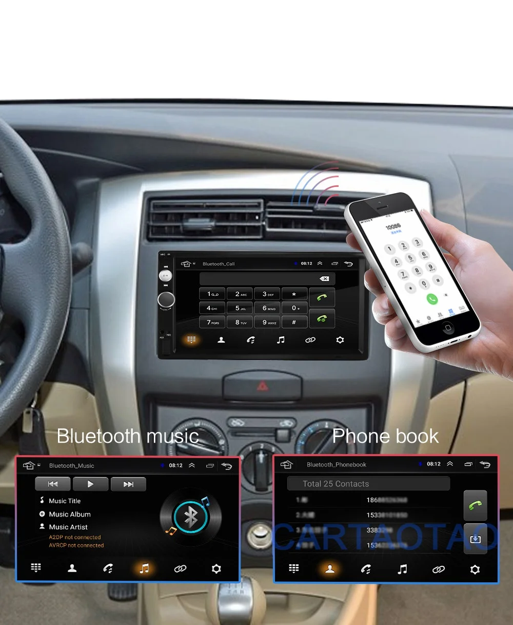2G+ 32G 2DIN Android автомобильный DVD мультимедийный плеер 2 DIN HD автомобильное радио с GPS навигацией WiFi USB FM BT 2din " Универсальный Автомобильный MP5 плеер