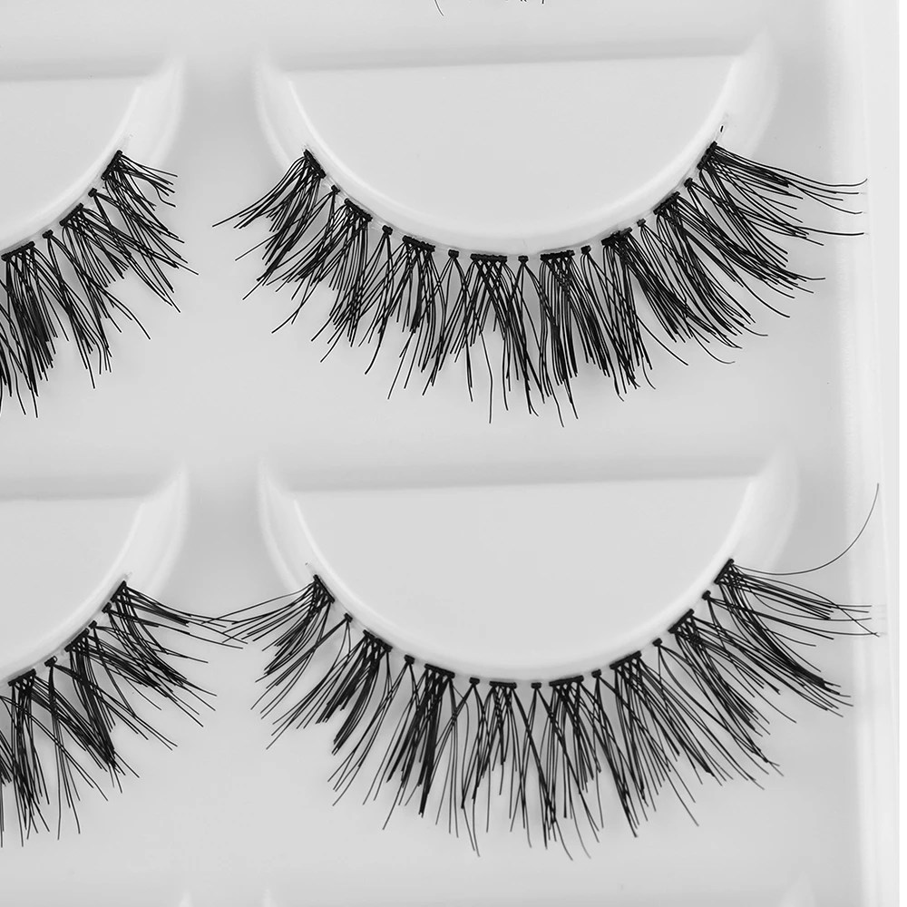 5 пар/компл. новые натуральные длинные перекрестные Мягкие Накладные ресницы