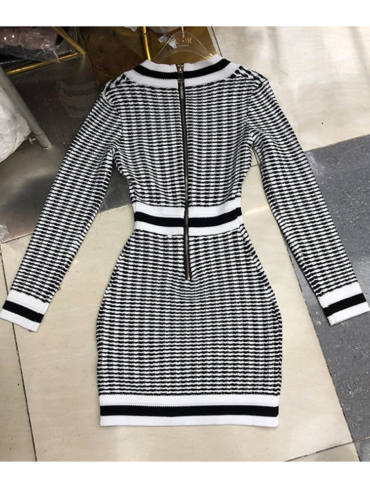 Женское облегающее мини-платье Firstsong из твида новое летнее трикотажное платье с