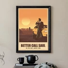 Плакат Better Call Saul, настенный художественный декор для фильма, минималистичный ретро-художественный плакат
